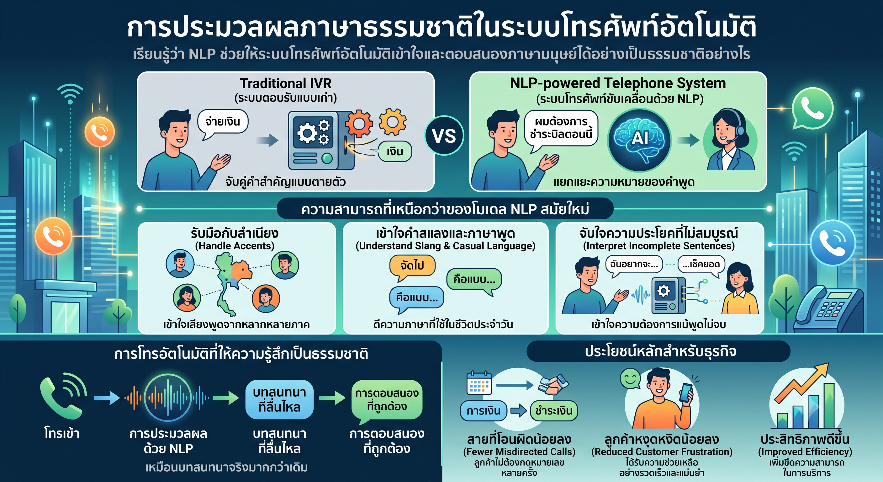Natural Language Processing in Automated Calling Systems